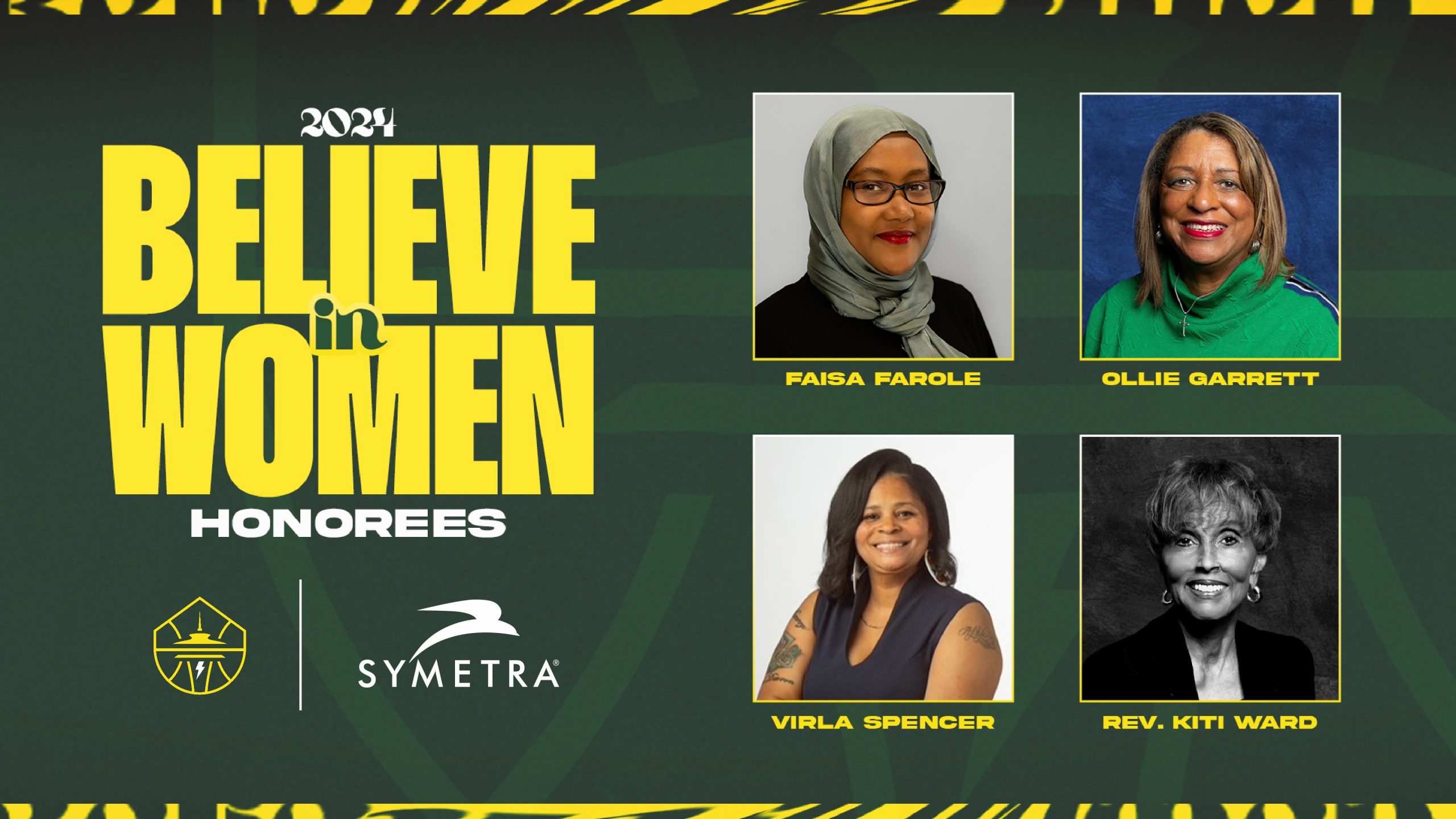 Storm reveals its 2024 honorees for Believe in Women Night presented by Symetra
